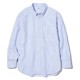 OXFORD STRIPED SLIM-FIT LONG-SLEEVE SHIRT