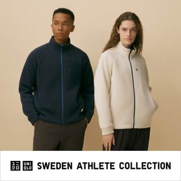 ユニクロ スウェーデンアスリートコレクションのページはこちらから。
