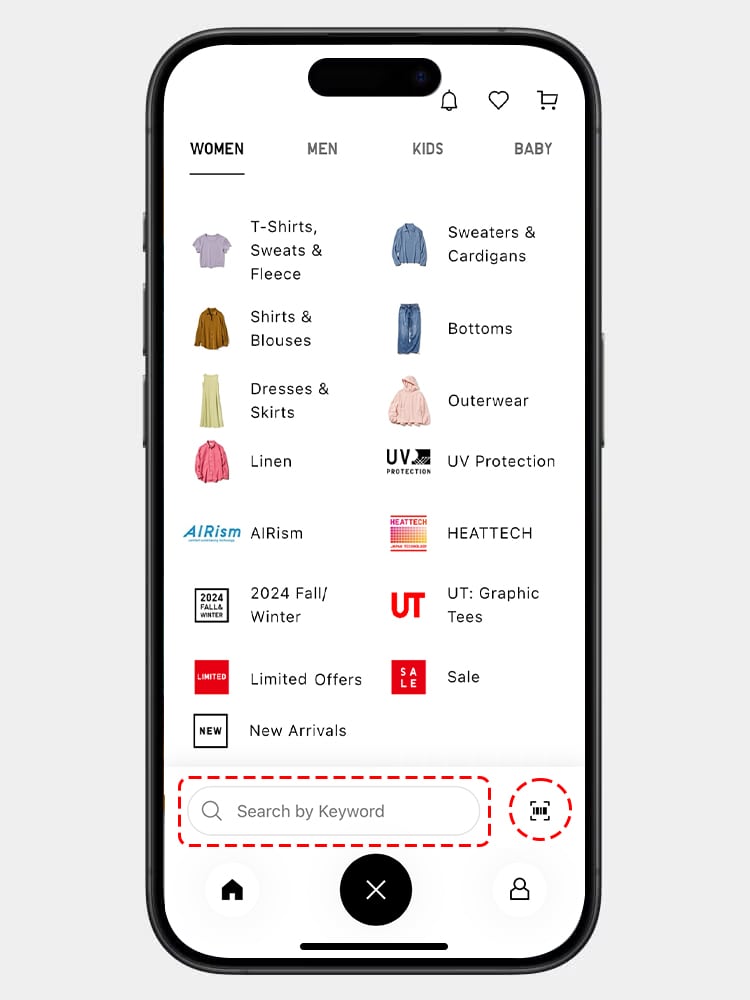 To display the product categories.