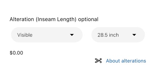 SELECT ALTERATION DETAILS