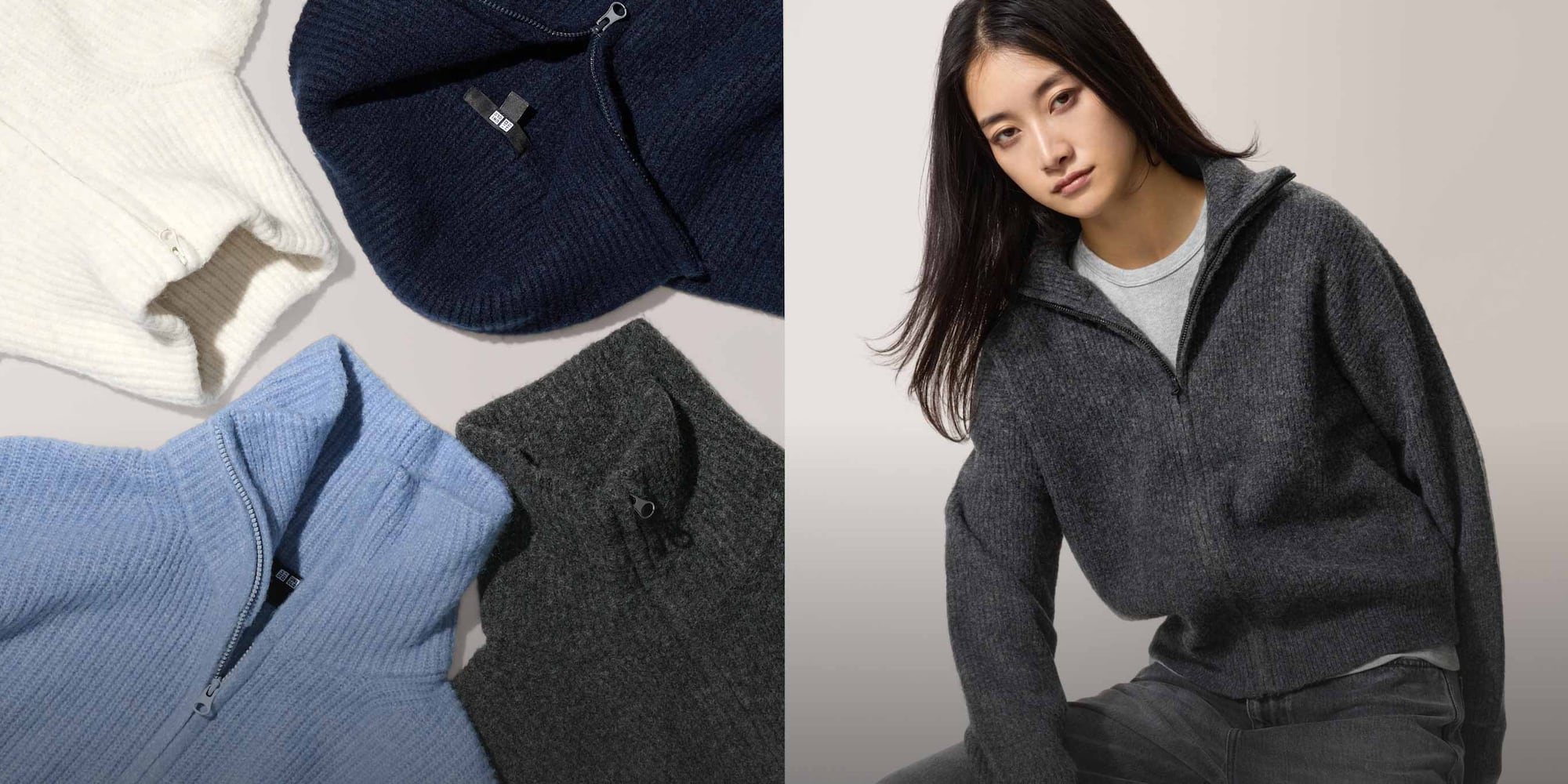 Shop the season’s best deals.
Souffle Yarn Full Zip Cardigan