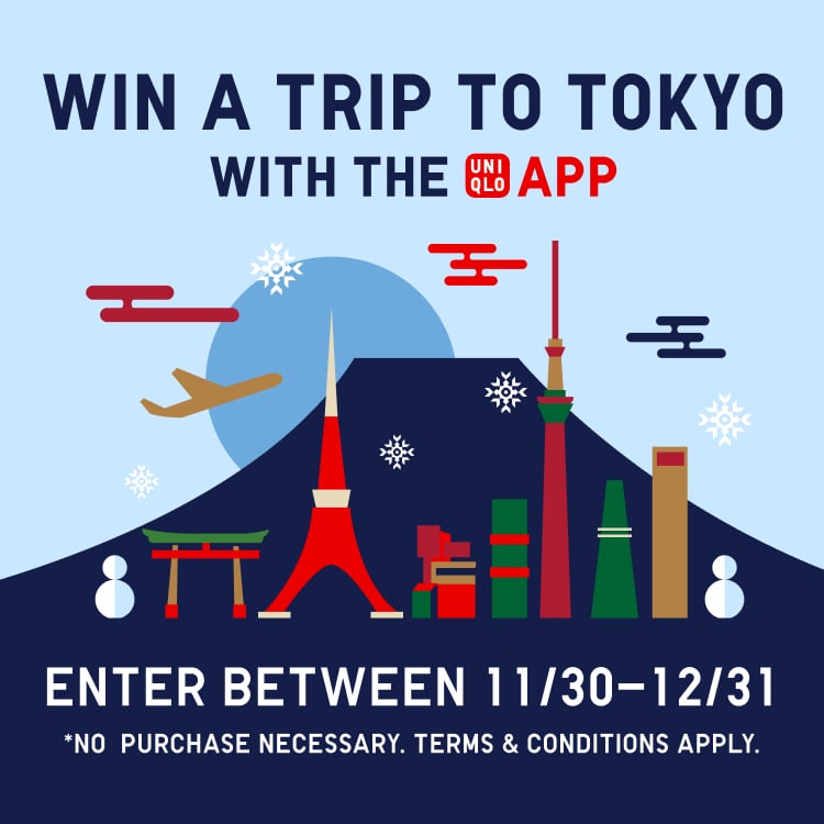 An image of Win a Trip to Japan – Just Download the UNIQLO App!