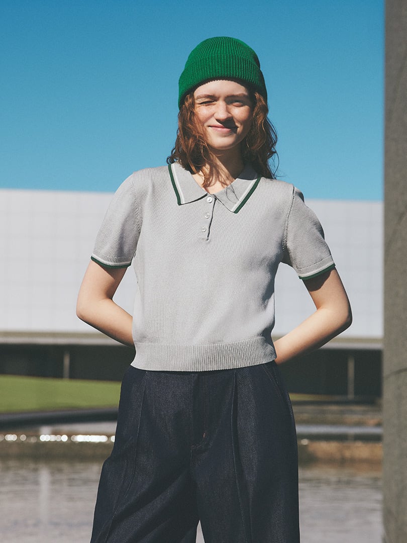 ウォッシャブルポロセーター