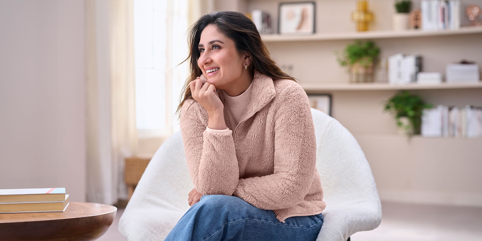 Fluffy Yarn Fleece Jacket