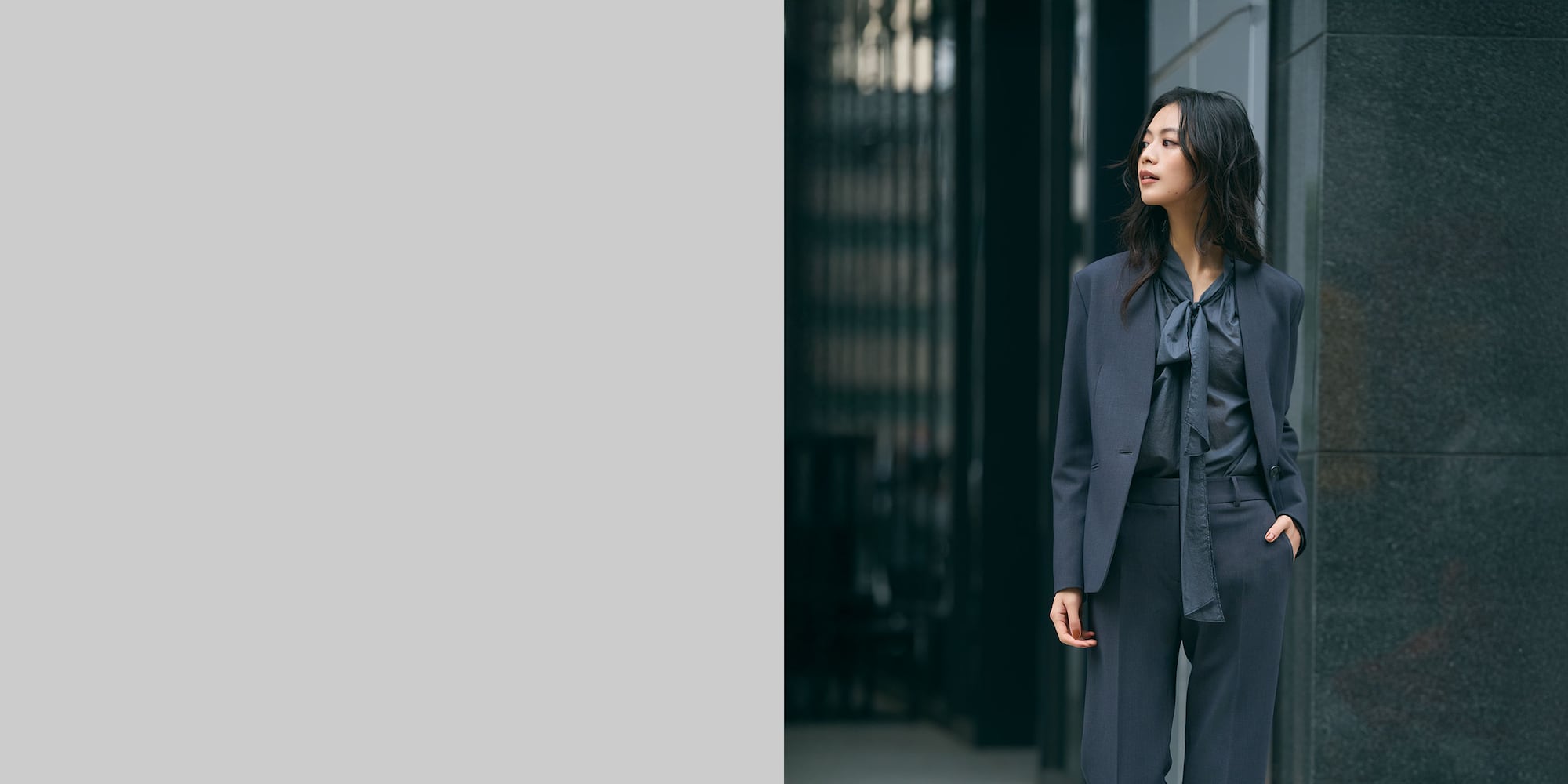 ウォームリザーブカラーレスジャケット