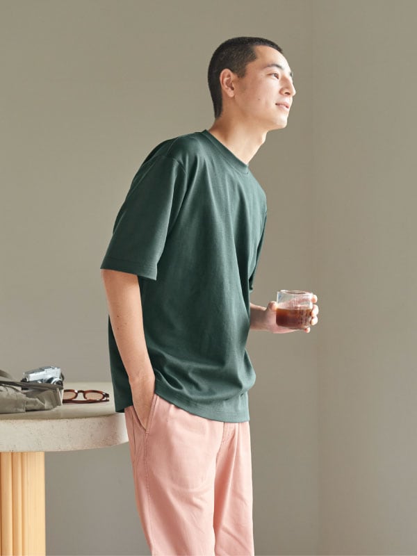 AIRism Cotton Oversized Crew Neck T-Shirt
